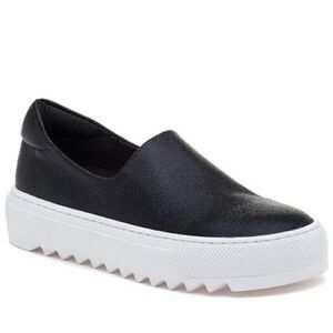 J Slides Black and White Sneakers